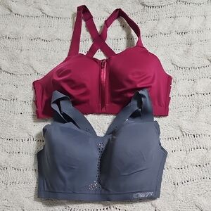 Victoria's Secret Sports Bras - Burgundy and Gray